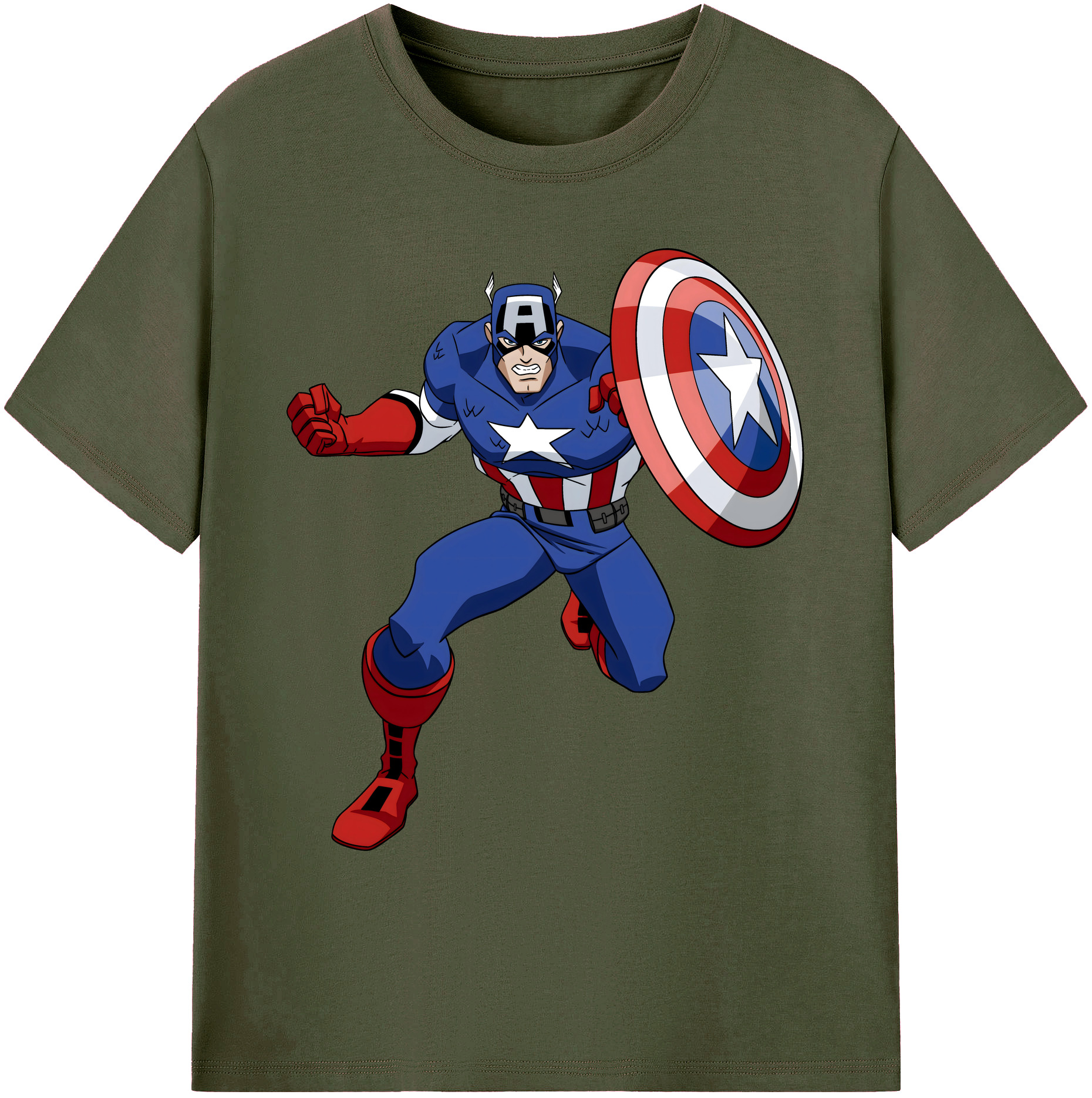 （画像用） アベンジャーズ The Avengers 綿100％ メンズ半袖Tシャツ｜肌触りやわらか＆通気性